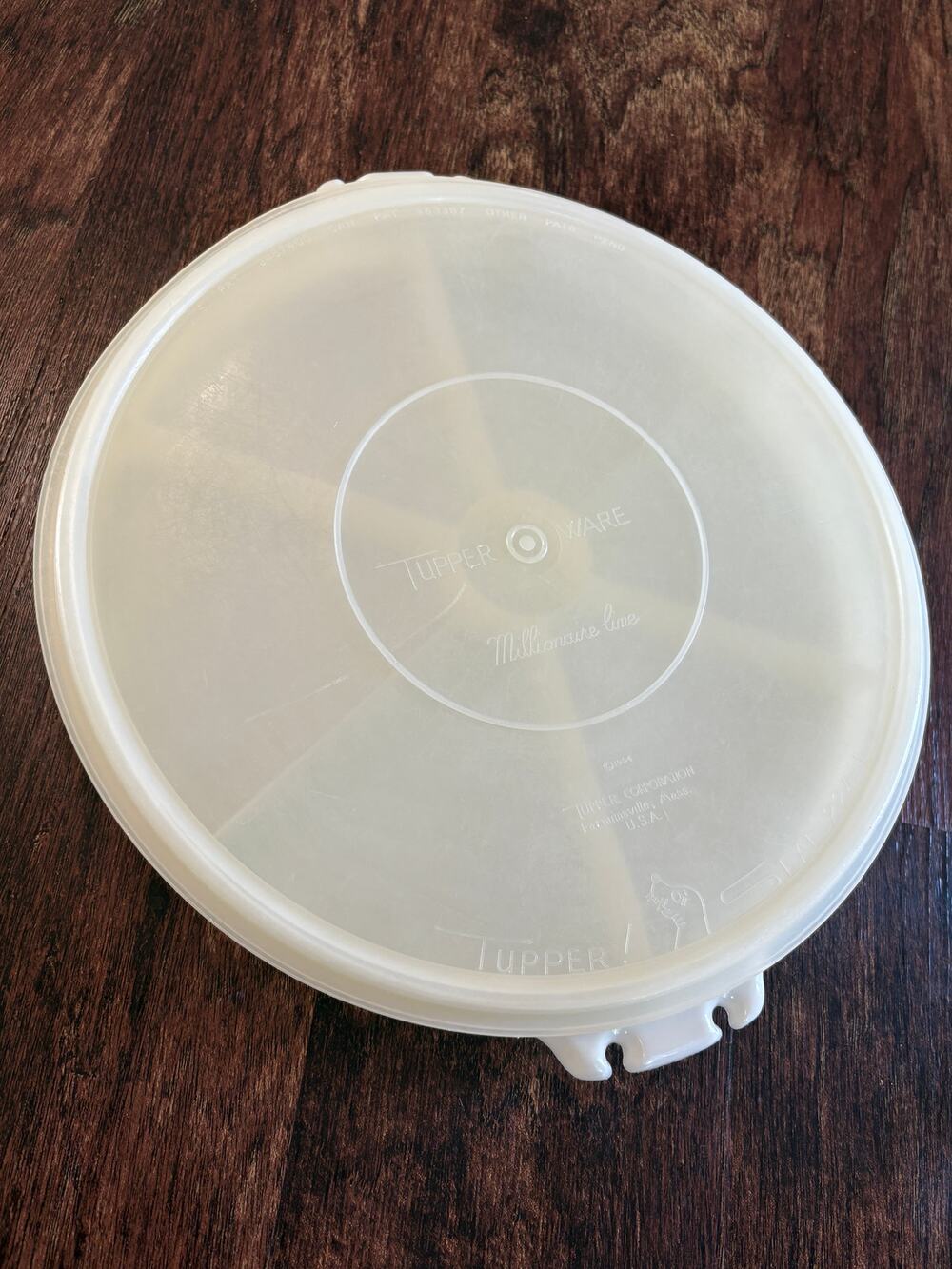 Vintage Tupperware Millionaire Line 7-Compartment Divided Party Susan Tray 405